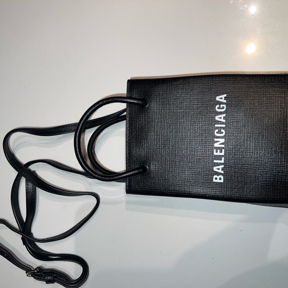 Balenciaga MINI SHOPPING BAG IN BLACK